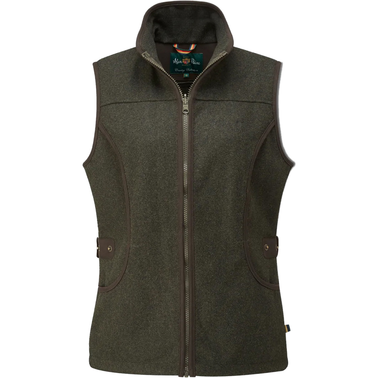 Alan Paine Womens Berwick Waistcoat BERLSWC  - Dark Olive